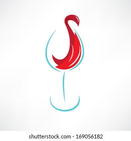 glass with red wine icon