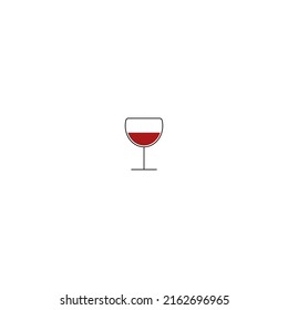 Glass of red wine on white background