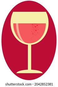 A glass of red wine. Party. Drink.
