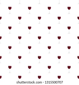 Glass of red wine pattern seamless vector repeat for any web design