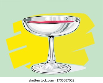 Rotwein-Vektor-Illustration