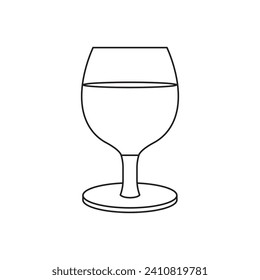 Signo del símbolo del vector del vino tinto