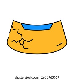 glass replacement line icon vector. glass replacement sign. isolated symbol illustration