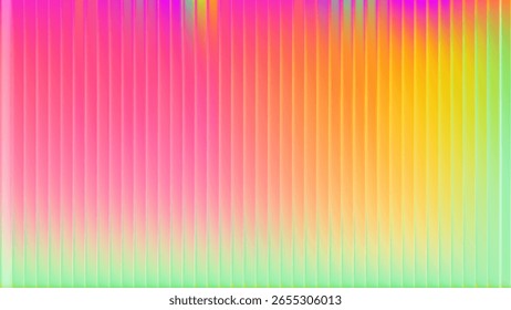 Glass ribbed gradient background with abstract color and neon graphic for blue blur texture or pink poster. Vibrant wallpaper design by mesh.
