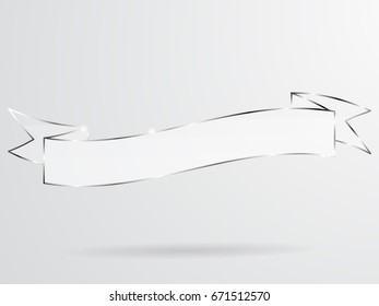 Glass Ribbon vector