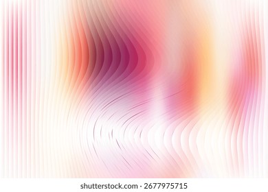 Textura de ondulación de vidrio con fondo de gradiente colorido Vector EPS | Patrón de onda líquida vibrante Abstractas | Diseño de flujo artístico multicolor moderno | Ilustración digital de fondo de estilo fluido