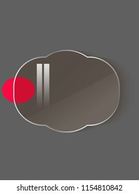 Glass round icon