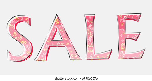 Glass Sale text vector
