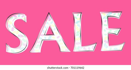 Glass Sale text vector
