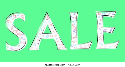 Glass Sale text vector
