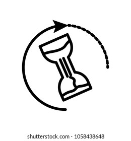 glass sand icon vector