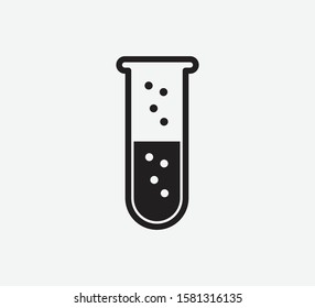 Glass science icon vector logo template illustration