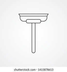 Glass scraper vector icon sign symbol