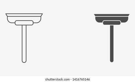 Glass scraper vector icon sign symbol