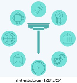 Glass scraper vector icon sign symbol
