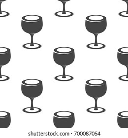 Glass seamless pattern. Vector illustration for backgrounds