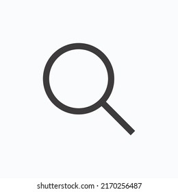 glass search icon flat vector graphic