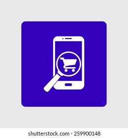 Glass searching for shopping on smart phone. 