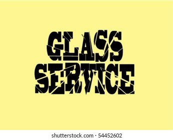 glass service vector