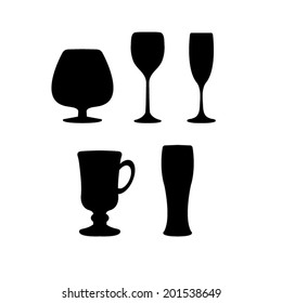 Glass set or collection