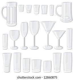 Glass set. Without transparencies.