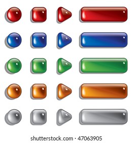 Glass Shapes, button