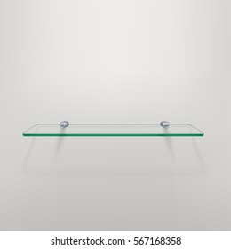 glass shelf with shadow