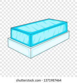 Glass showcase icon. Cartoon illustration of glass showcase vector icon for web