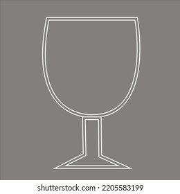 Glass . simple design. Perfect for logos, symbols and brands