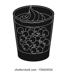 Glass, single icon in black style.Glass,vector symbol stock illustration web.