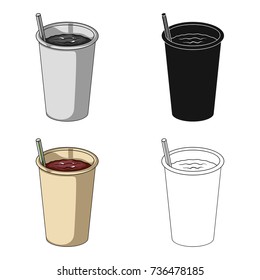 Glass, single icon in cartoon style.Glass, vector symbol stock illustration web.