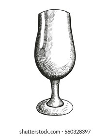 glass sketch. vector drawing