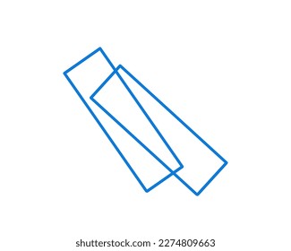 Diapositivas de vidrio, ilustración vectorial en estilo doodle