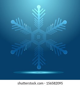 Glass snowflake