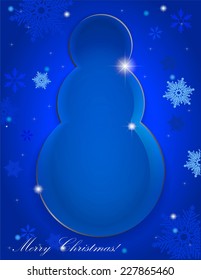 Glass snowman