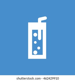 Glass of Soda icon in trendy flat style background, image jpg, vector eps, flat web, material icon, UI illustration