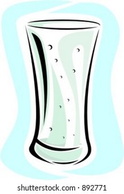 Glass with soda.Vector illustration
