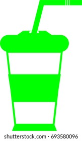 glass of soft drink icon