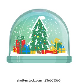 Glass souvenir tree and gifts