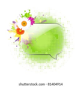 El Discurso De Vidrio Se Burla Con Gerber, Aislado En Fondo Blanco, Ilustración Vectorial