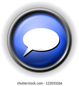 Glass speech icon