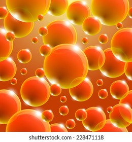 glass sphere seamless pattern, vector illustration