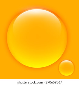 Glass sphere. Vector illustration.