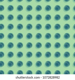 Glass spheres geometric seamless pattern. Three dimensional depth series.