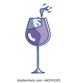 glass splashing wine icon