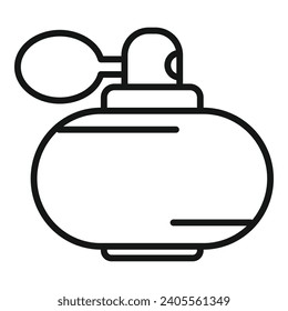 Glass sprayer icon outline vector. Atomizer wash. Paint air nozzle