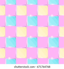 glass square pattern vector