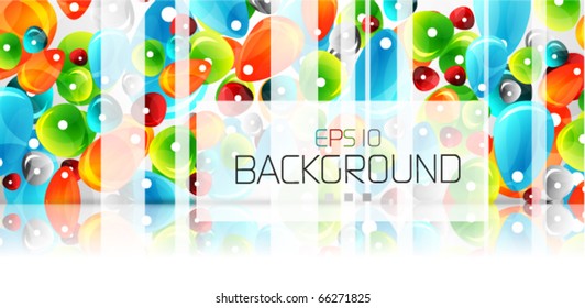Glass stones. Vector abstract background