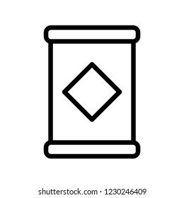 glass storage jar processed food editable outline icon.