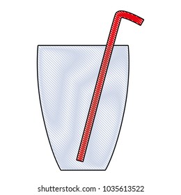 glass with straw icon